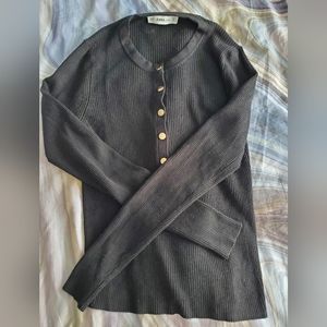 Zara Black Knit Sweater